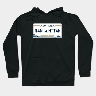 Manhattan car license plate Hoodie